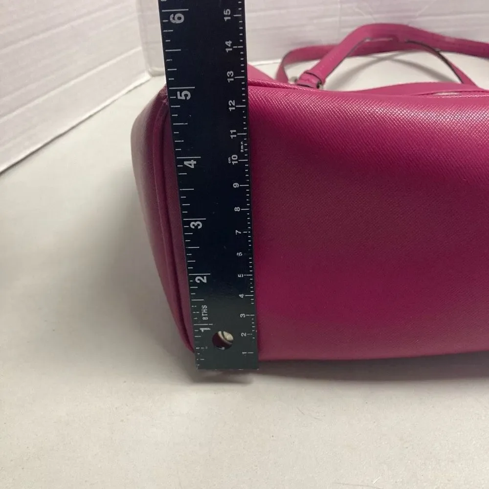 COACH Women’s Peyton Saffinao Dark Pink Handbag Tote Shoulder Bag Size 13X5X9.5 - Picture 5 of 12
